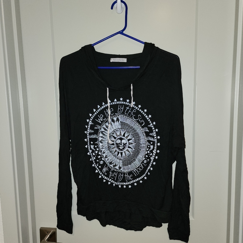 Sun and Moon Hooded Tee